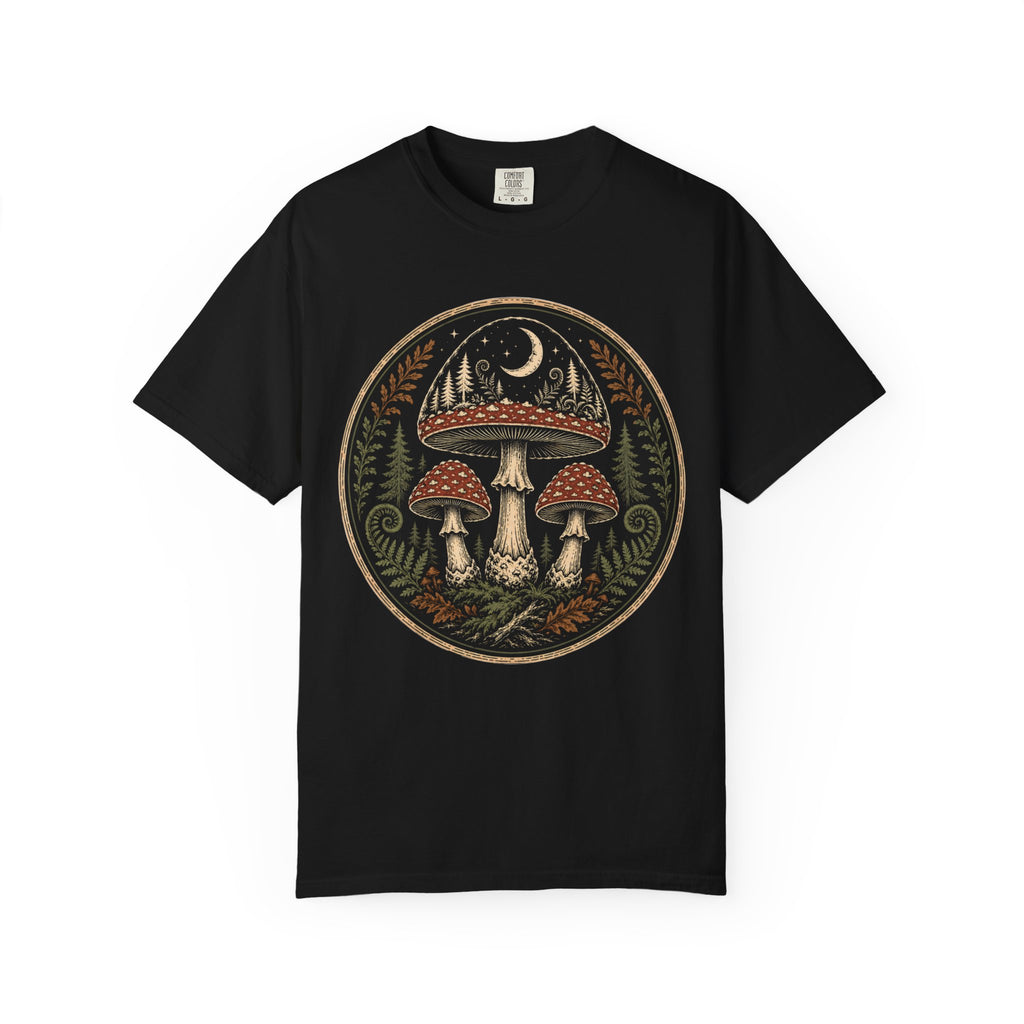 Moonlit Mycology Emblem T‑Shirt