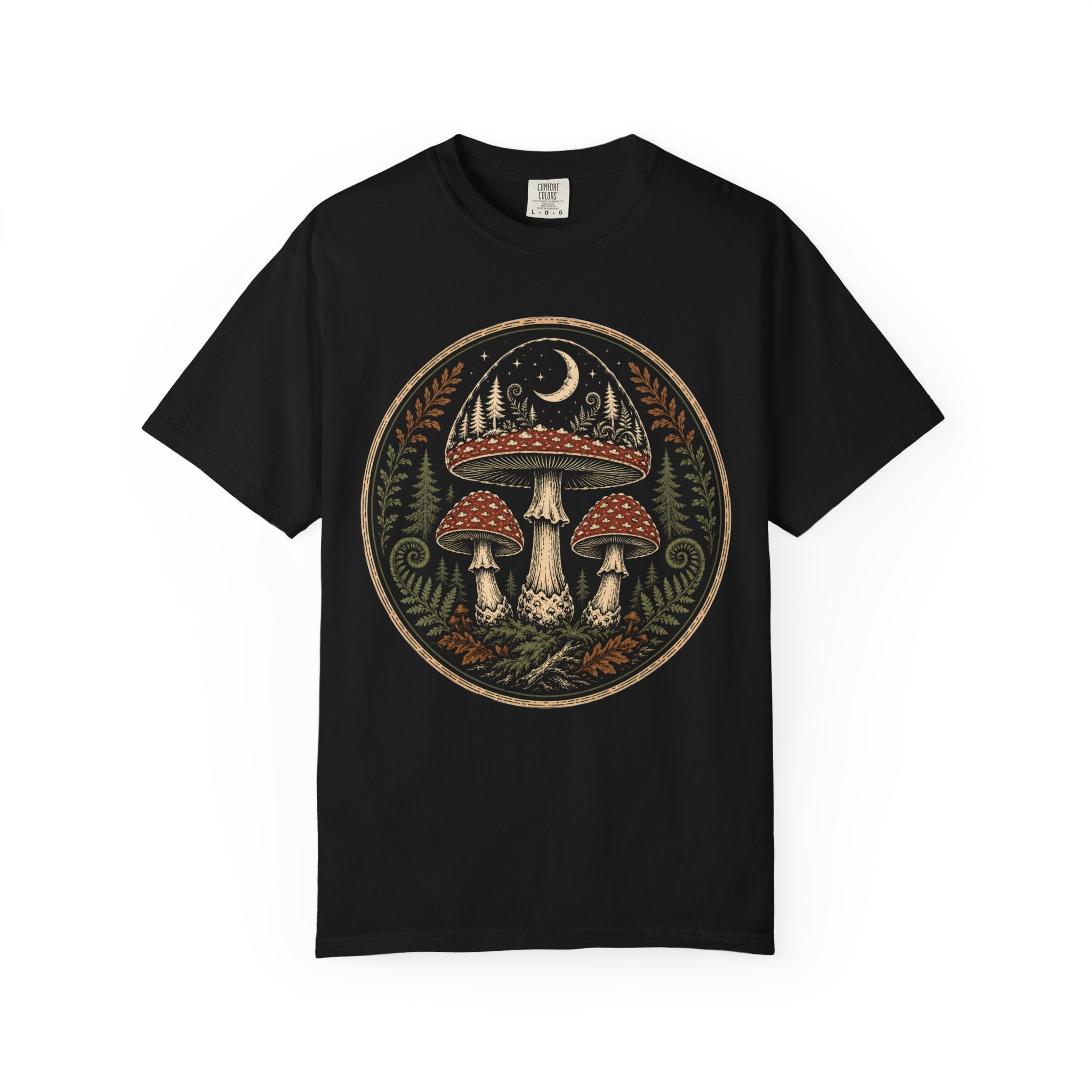 Moonlit Mycology Emblem T‑Shirt