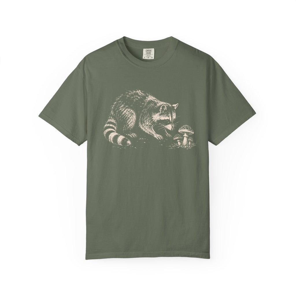 Raccoon with Mushroom T‑Shirt