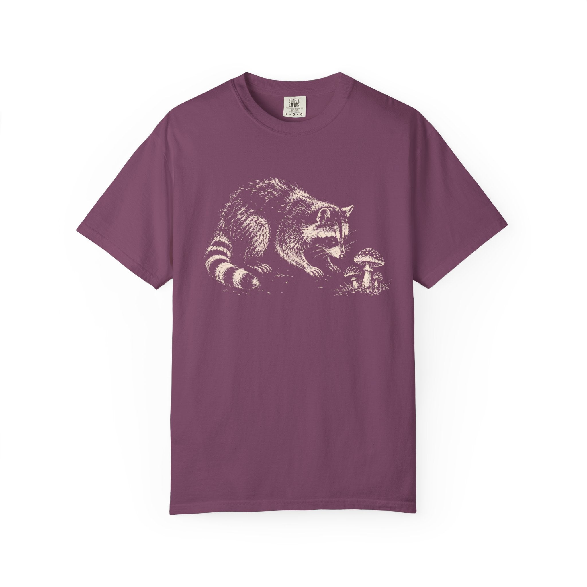 Raccoon with Mushroom T‑Shirt