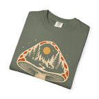 Hidden Forest Silhouette Mushroom T‑Shirt