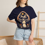 Hidden Forest Silhouette Mushroom T‑Shirt