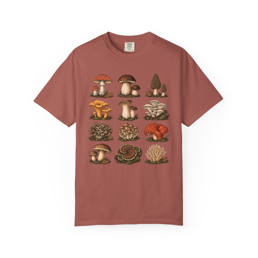 Mushroom Specimen Grid T-Shirt