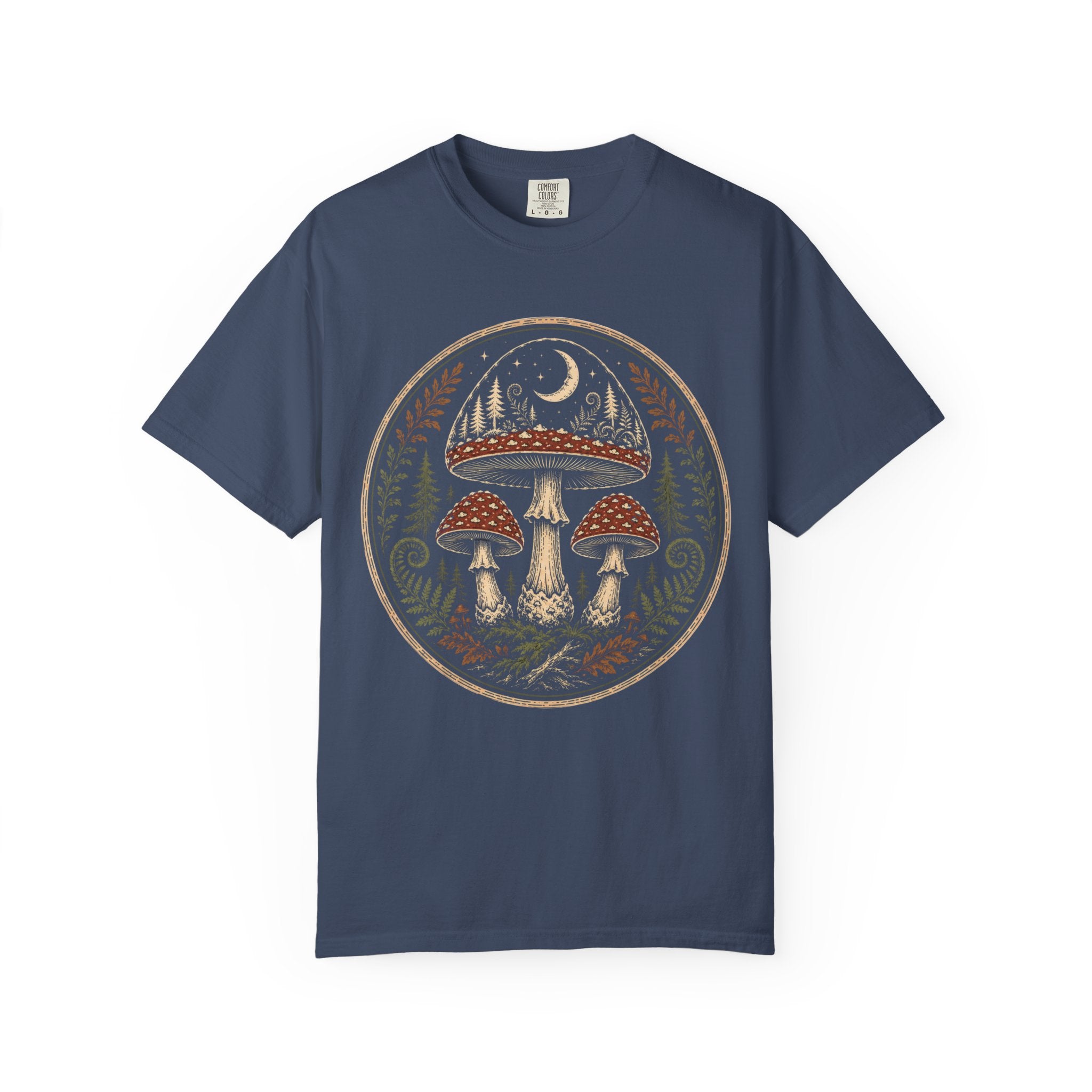 Moonlit Mycology Emblem T‑Shirt