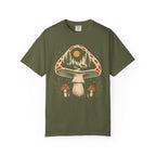 Hidden Forest Silhouette Mushroom T‑Shirt