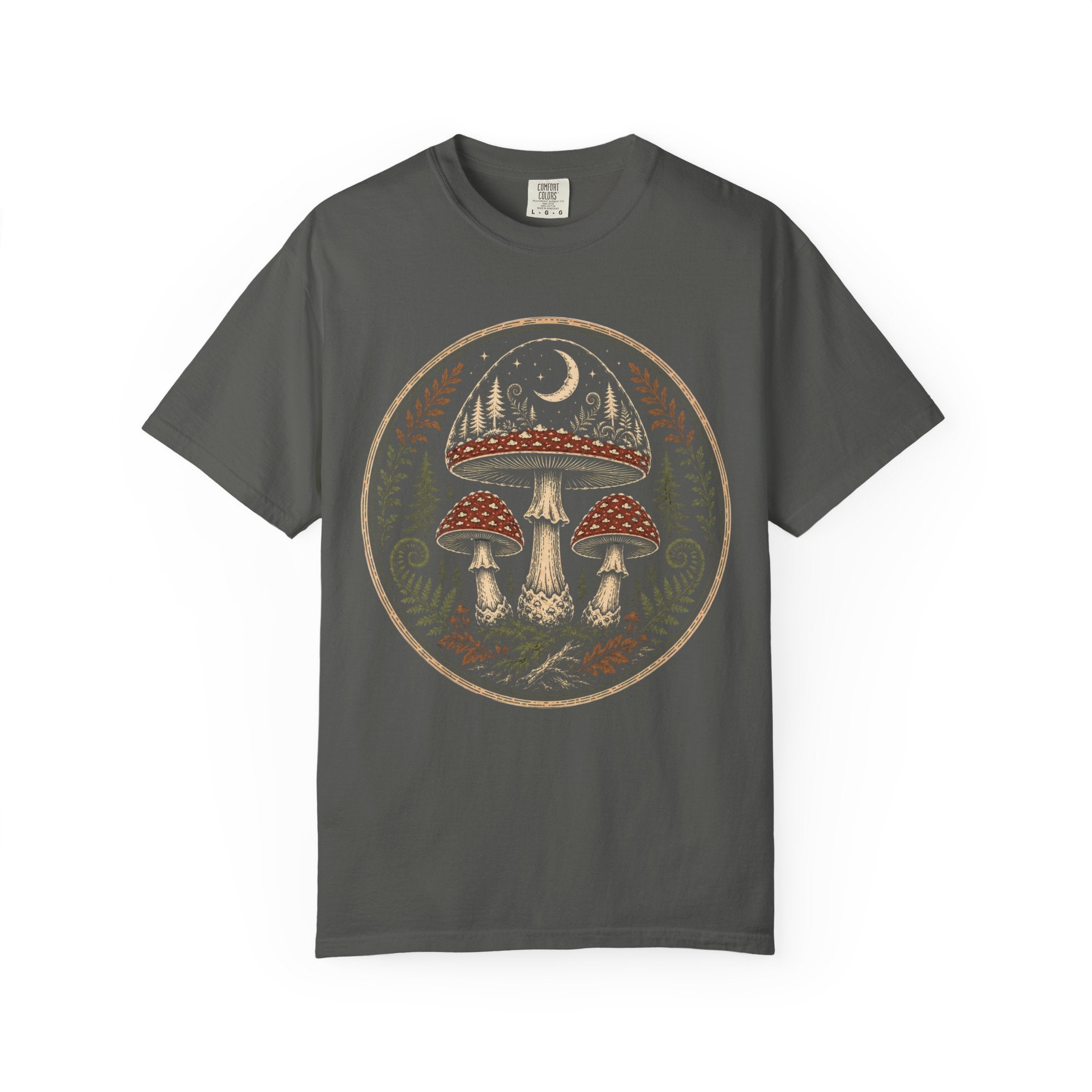 Moonlit Mycology Emblem T‑Shirt