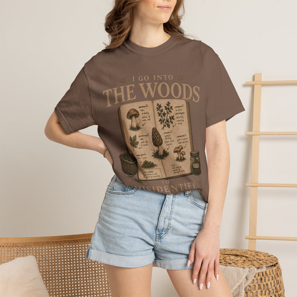 I Go Into the Woods to Misidentify Things T‑Shirt