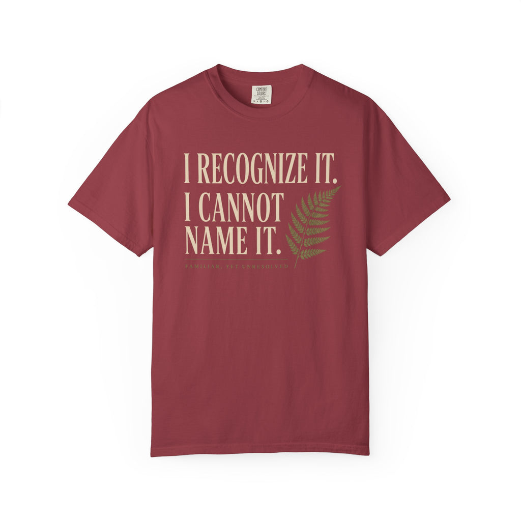I Recognize It. I Cannot Name It T‑Shirt