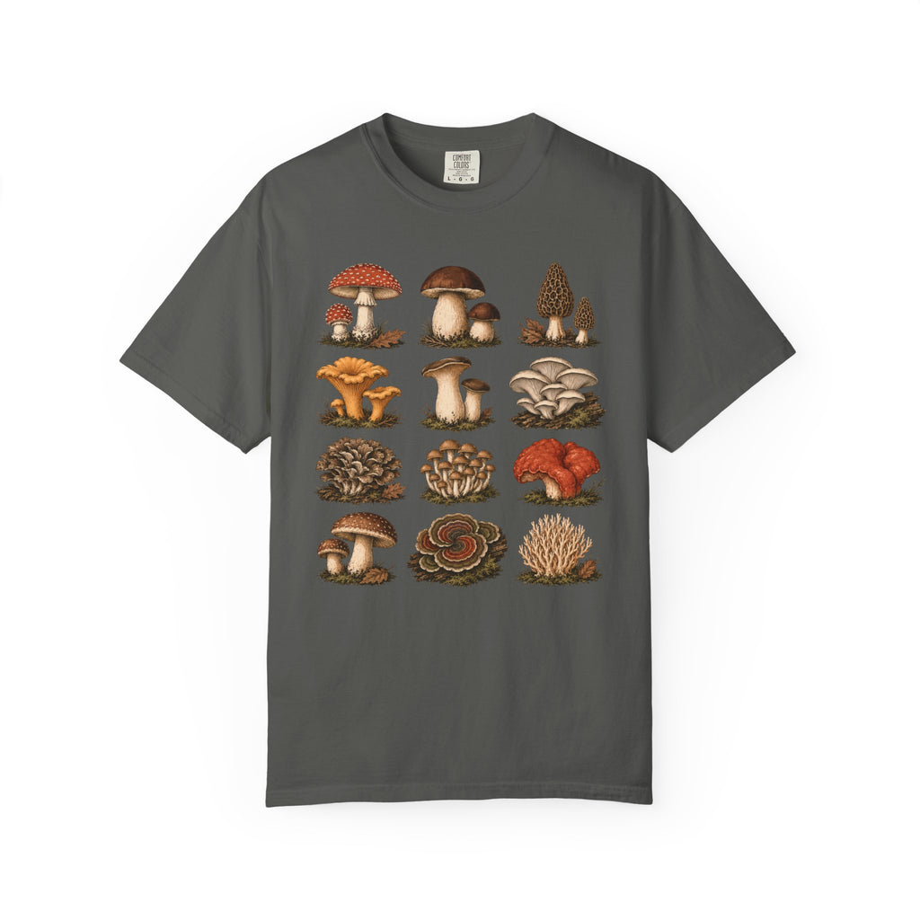 Mushroom Specimen Grid T-Shirt