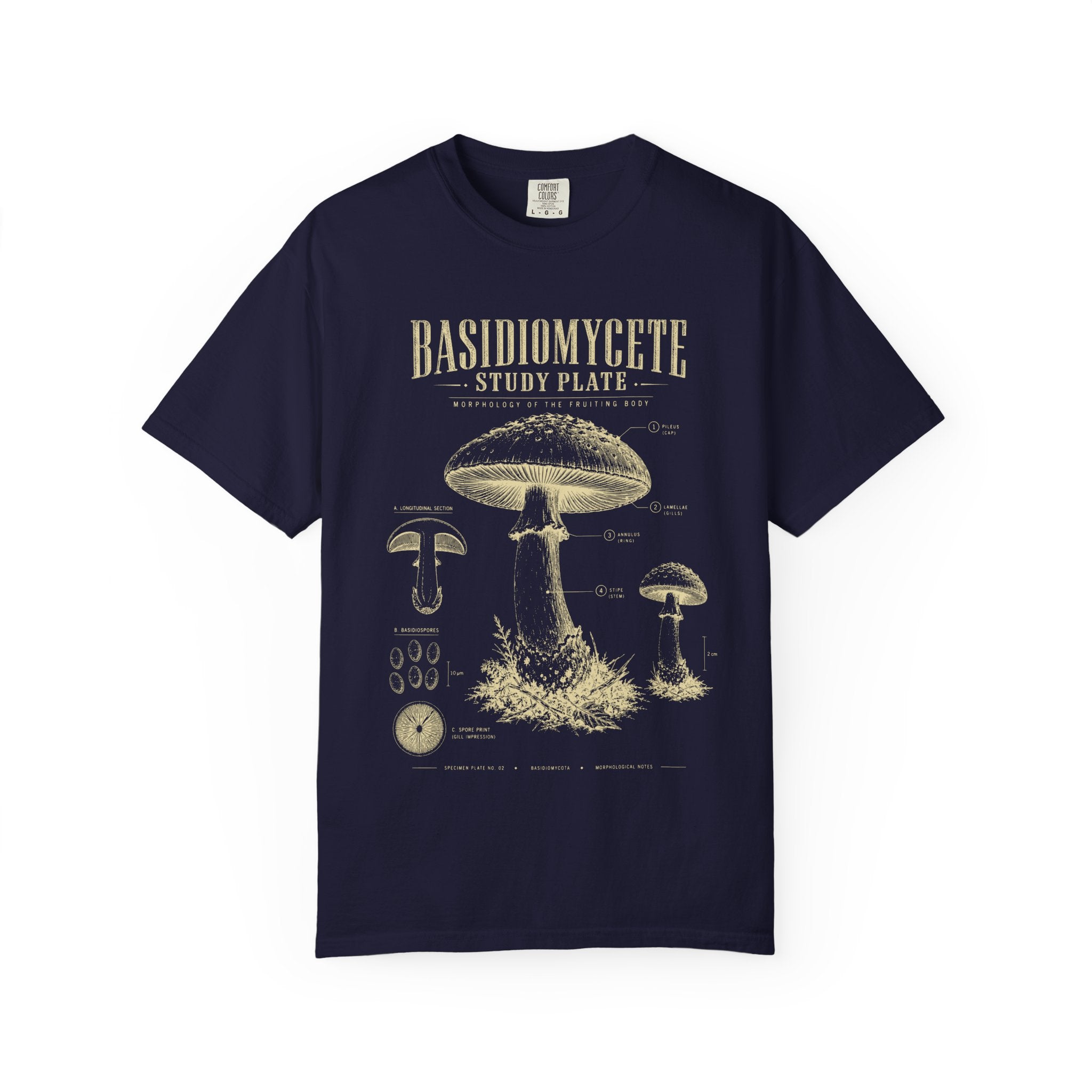 Basidiomycete Study Plate T‑Shirt