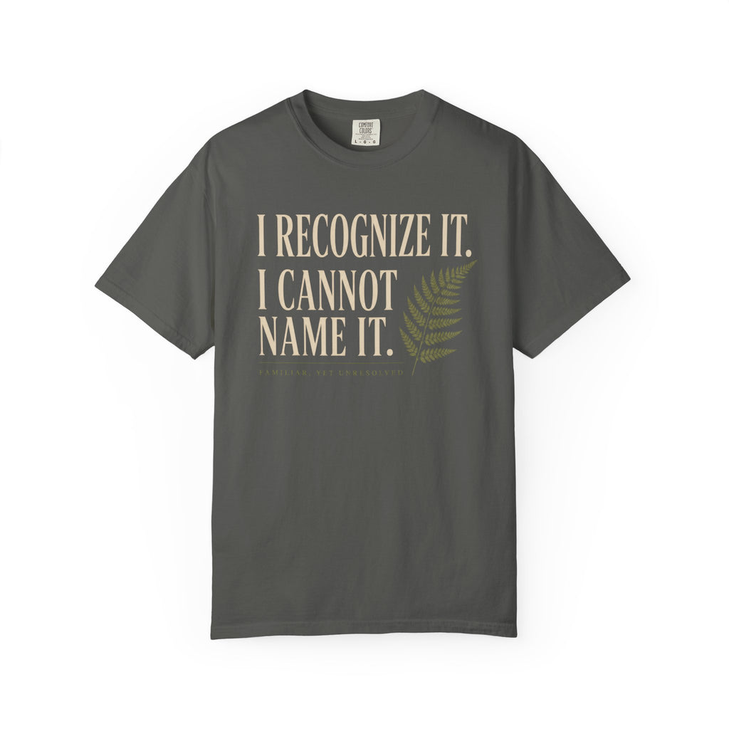 I Recognize It. I Cannot Name It T‑Shirt