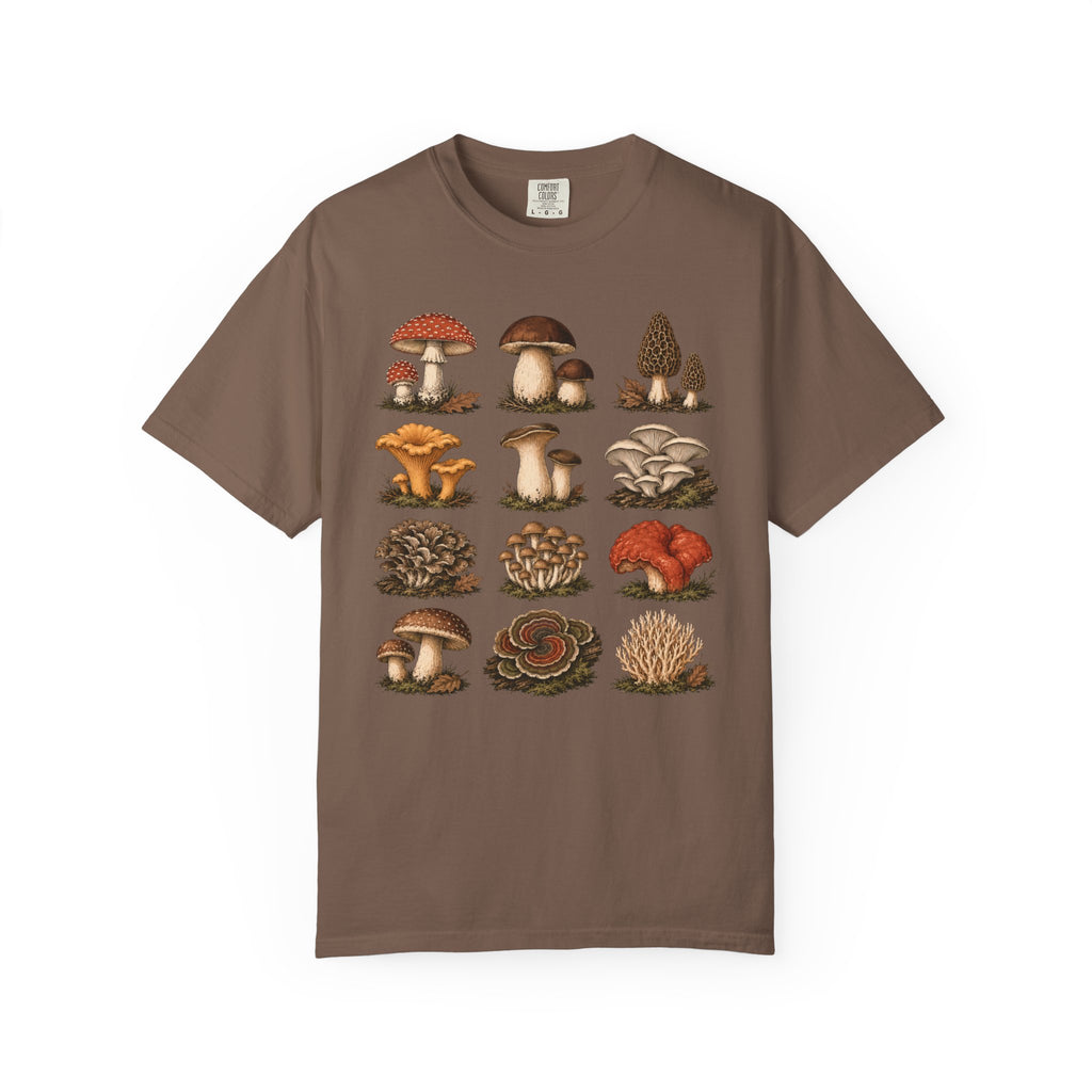 Mushroom Specimen Grid T-Shirt