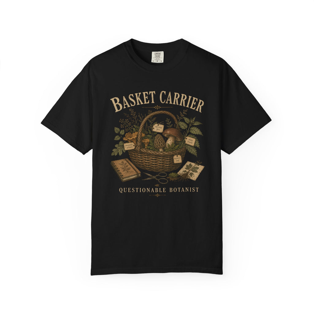 Basket Carrier, Questionable Botanist T‑Shirt