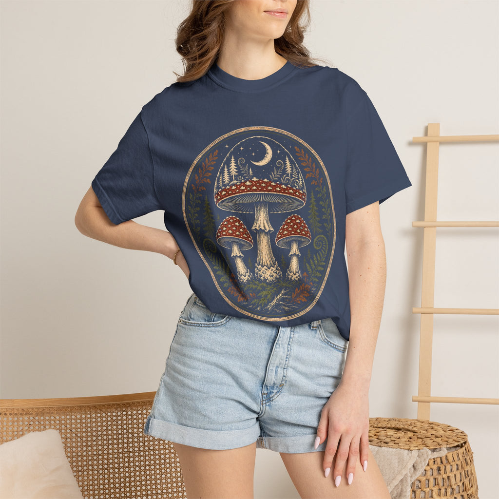 Moonlit Mycology Emblem T‑Shirt