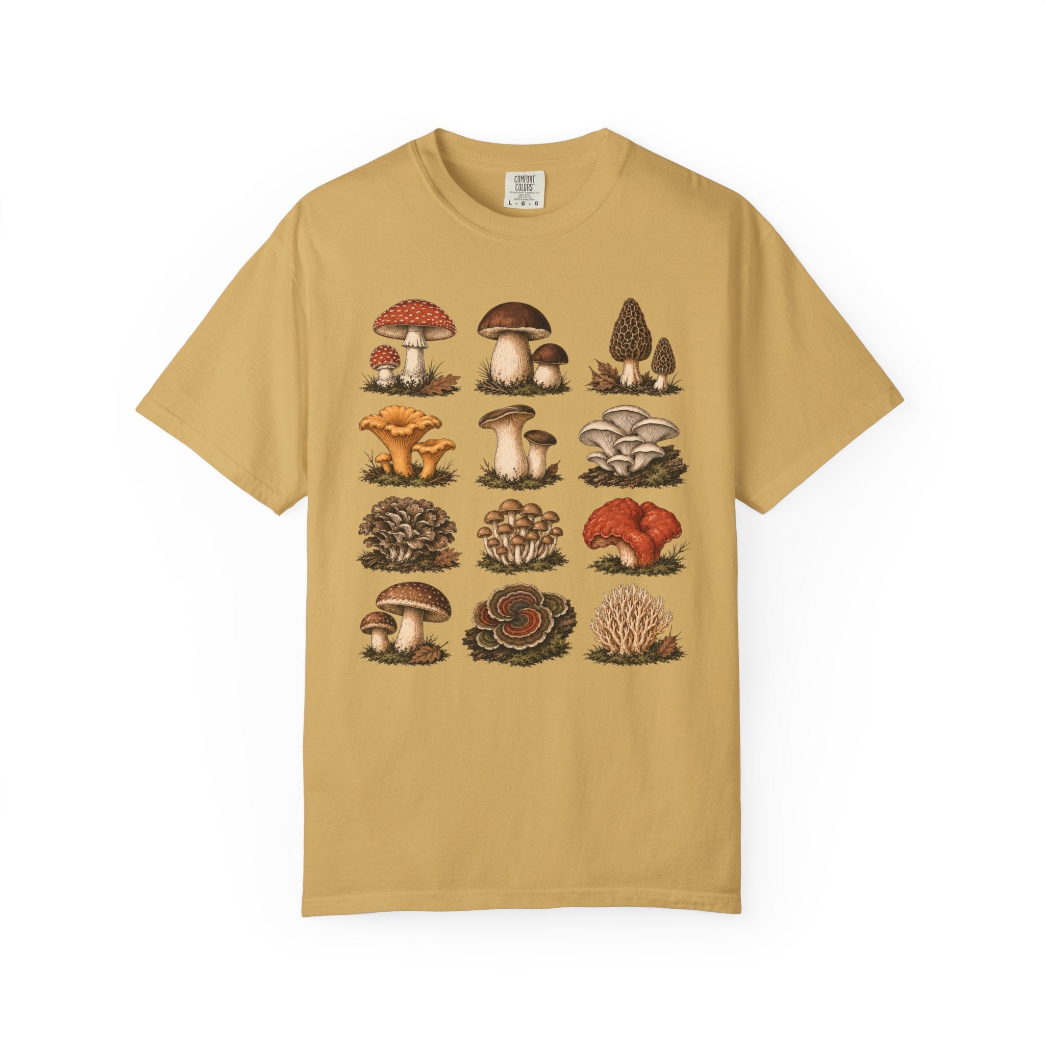 Mushroom Specimen Grid T-Shirt