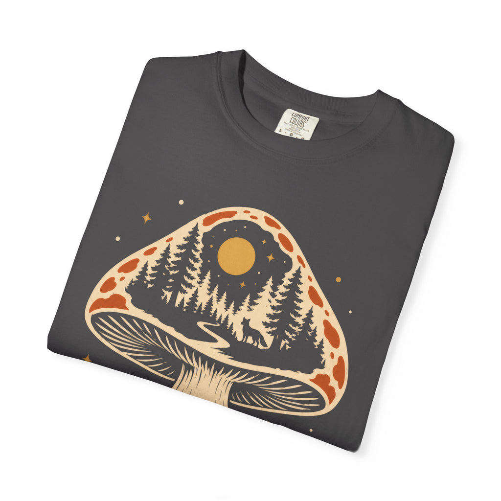 Hidden Forest Silhouette Mushroom T‑Shirt
