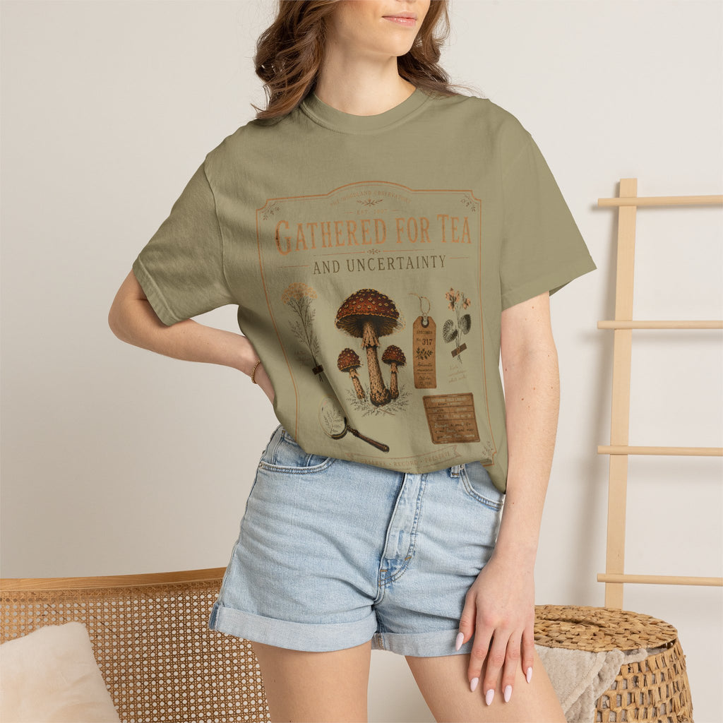 Gathered for Tea and Uncertainty T‑Shirt