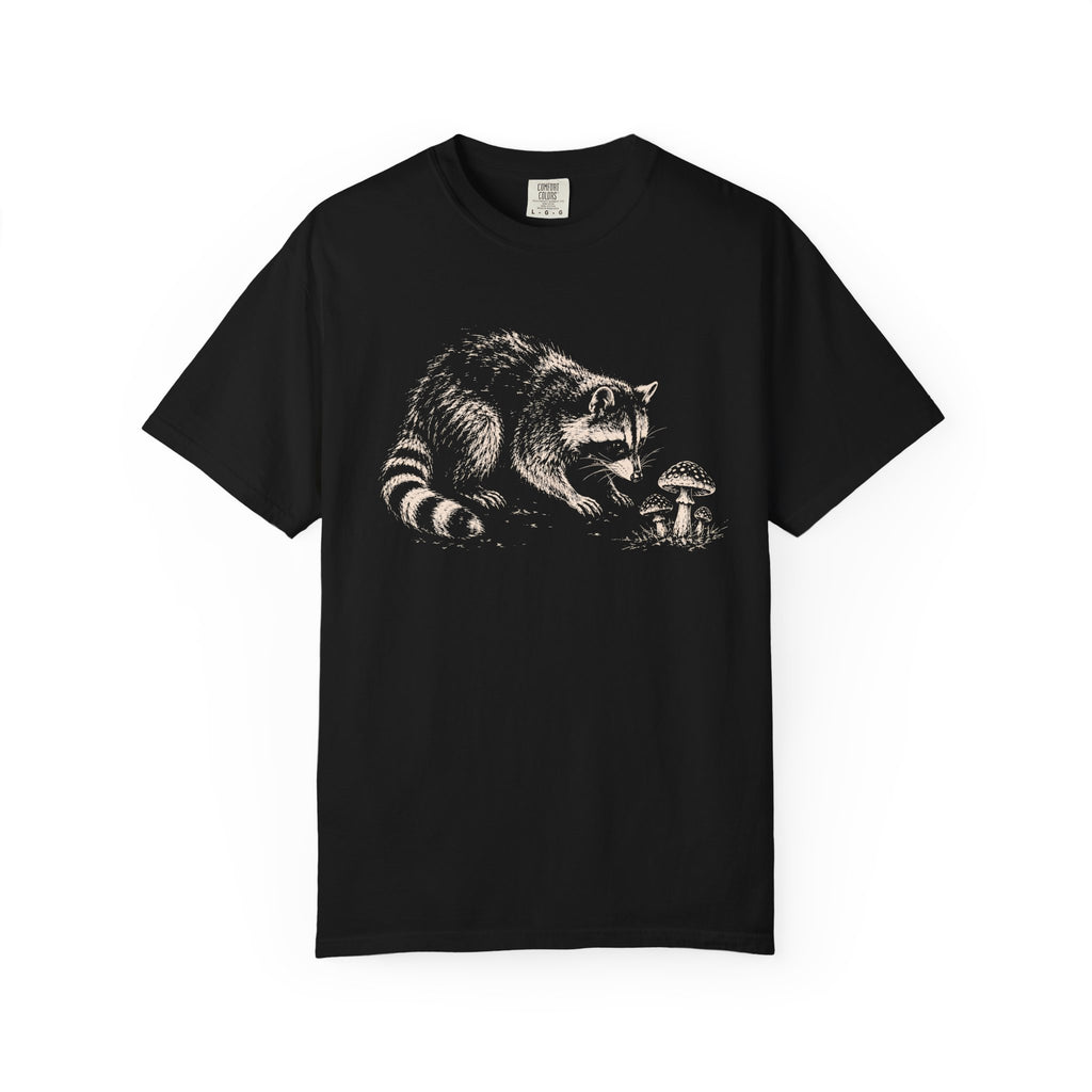 Raccoon with Mushroom T‑Shirt