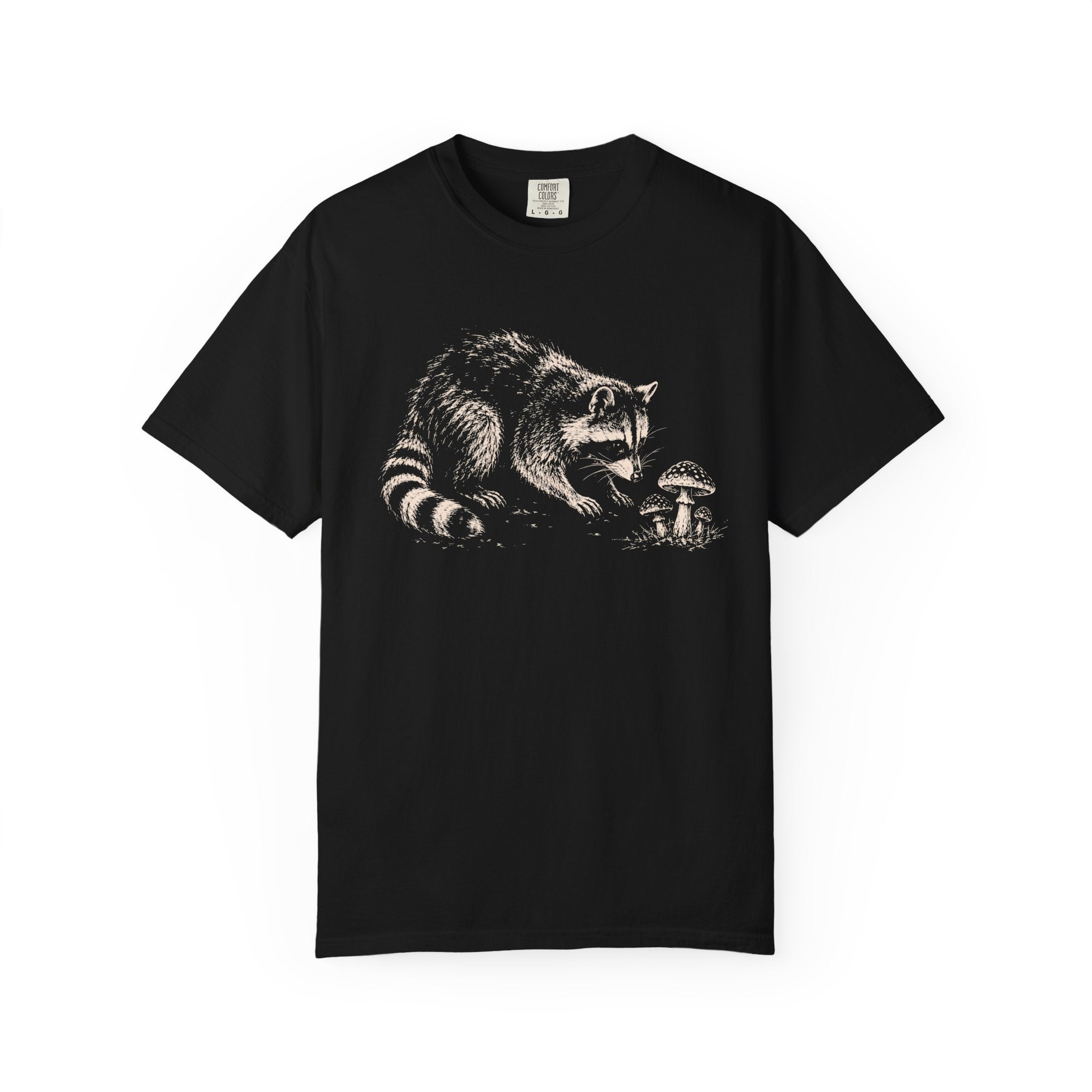 Raccoon with Mushroom T‑Shirt