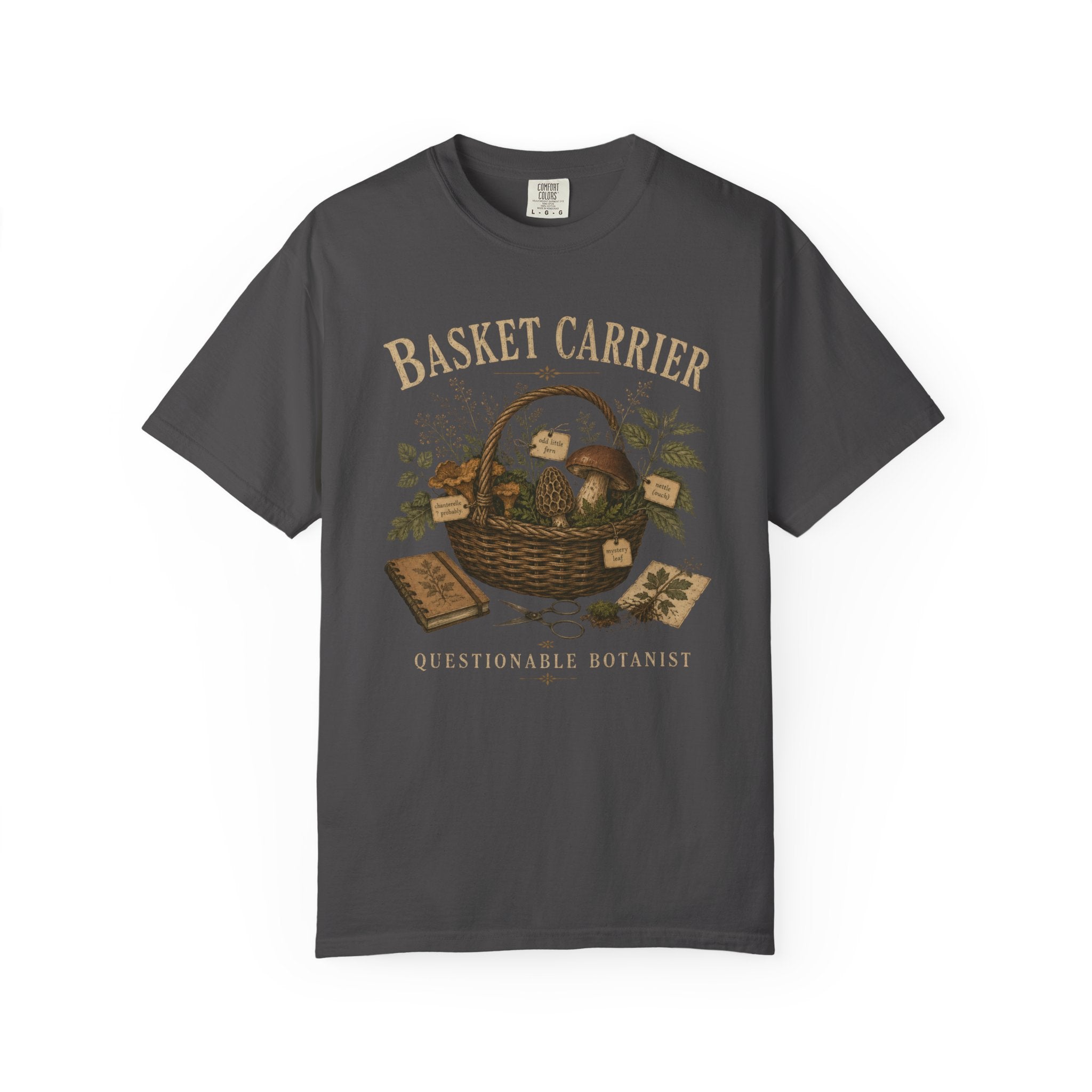 Basket Carrier, Questionable Botanist T‑Shirt
