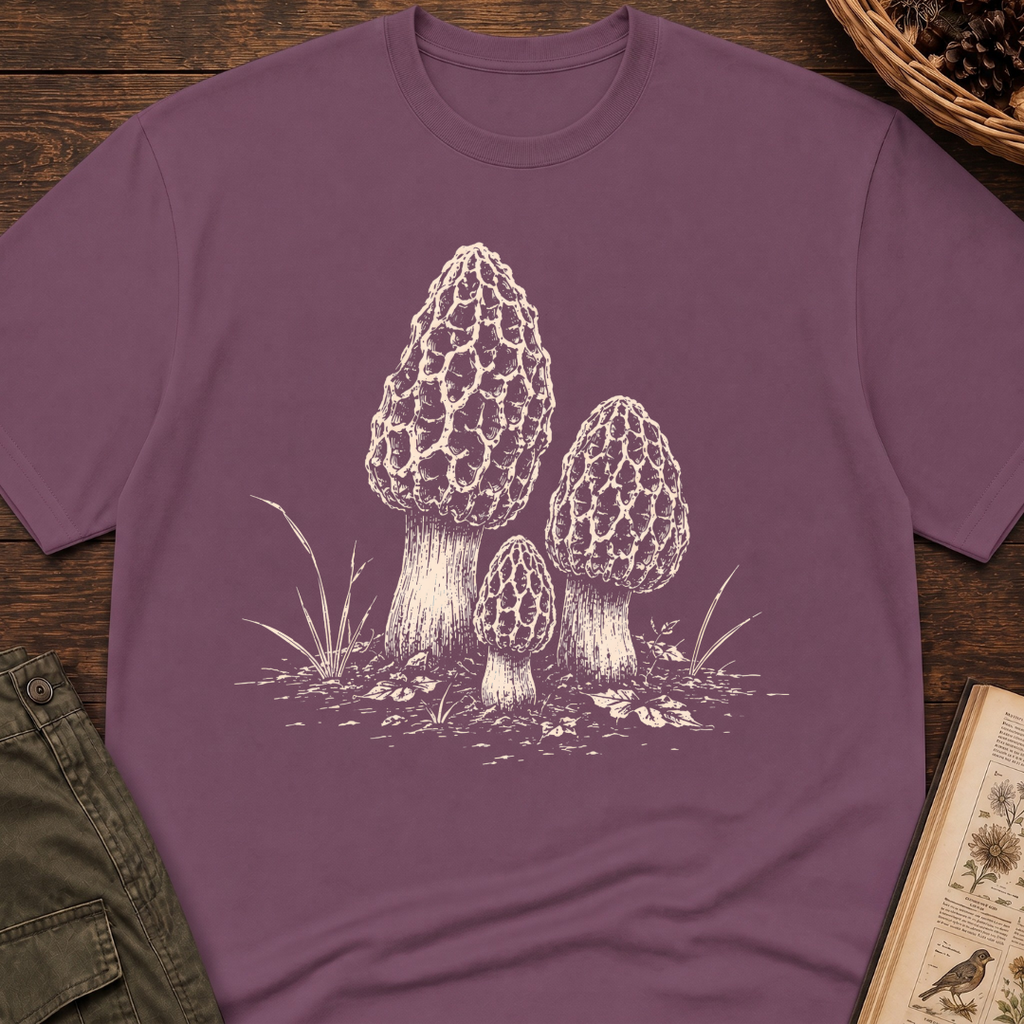 Quiet Morel Patch T‑Shirt