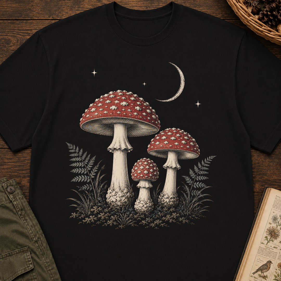 Moonlit Amanita Grove T‑Shirt