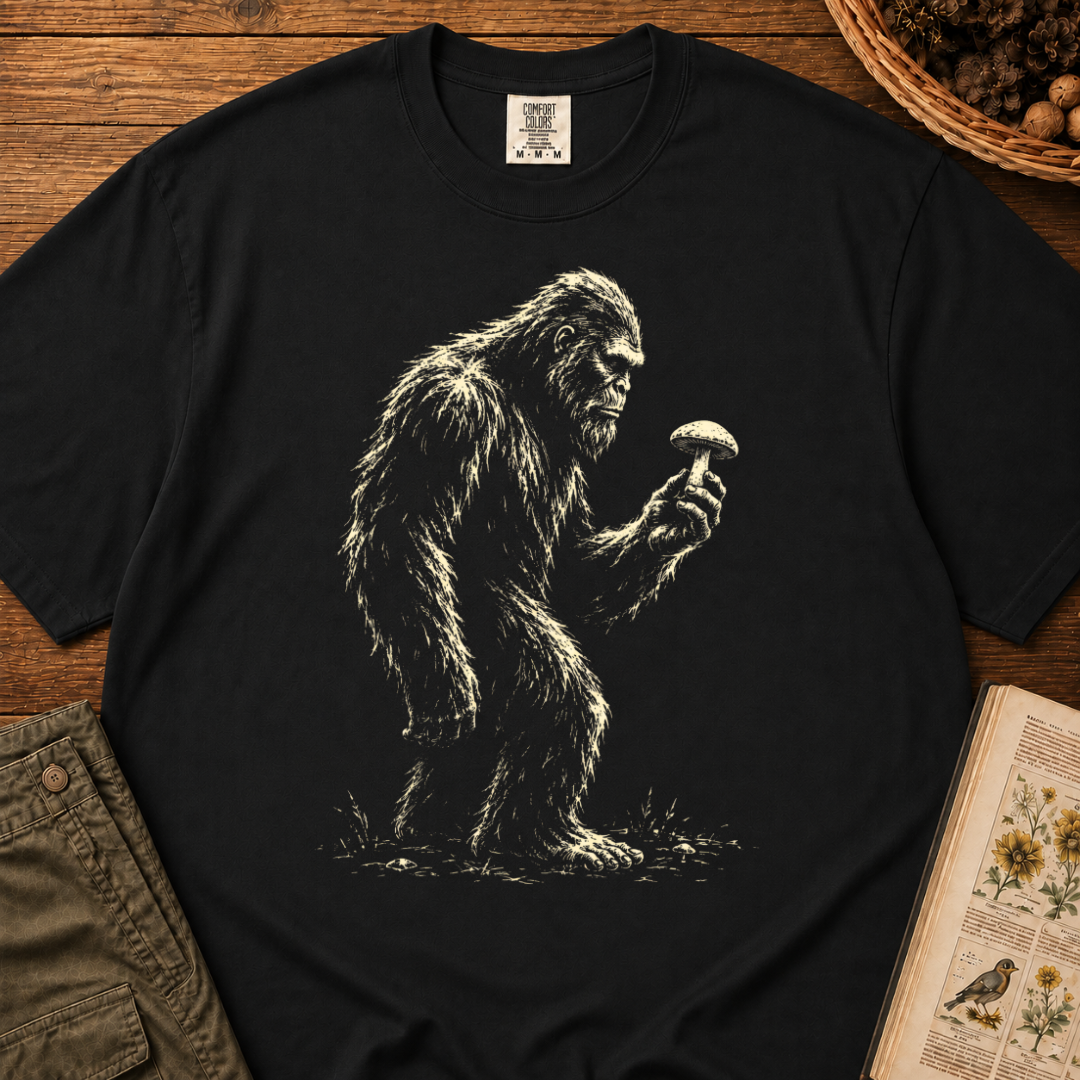 Bigfoot with Mushroom Profile T‑Shirt