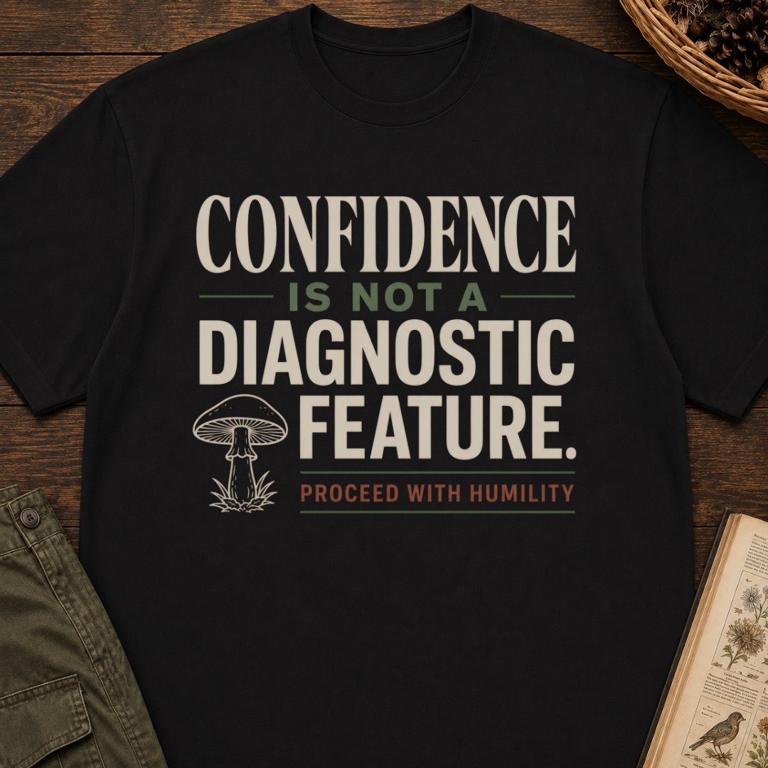 Confidence Not a Diagnostic T‑Shirt