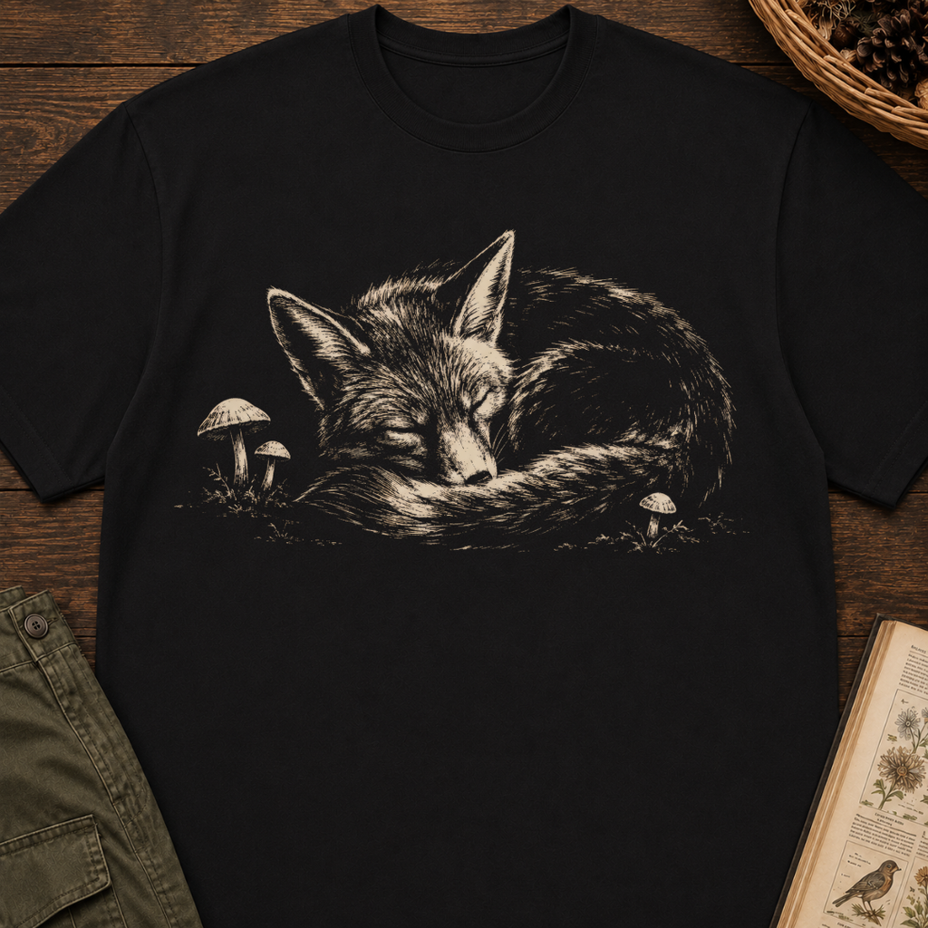 Sleeping Forest Fox T‑Shirt
