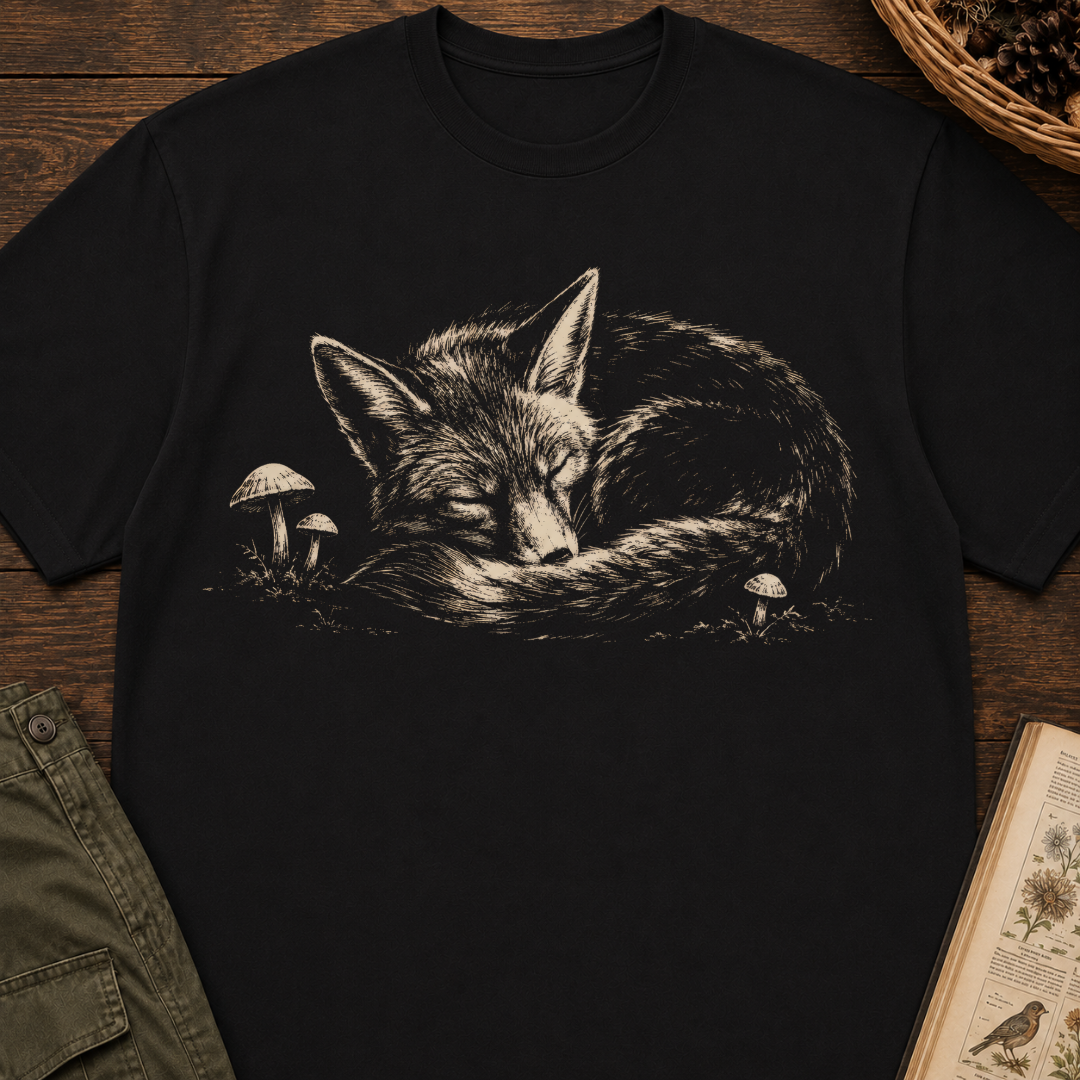 Sleeping Forest Fox T‑Shirt