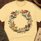 Woodland Fungi Wreath T‑Shirt