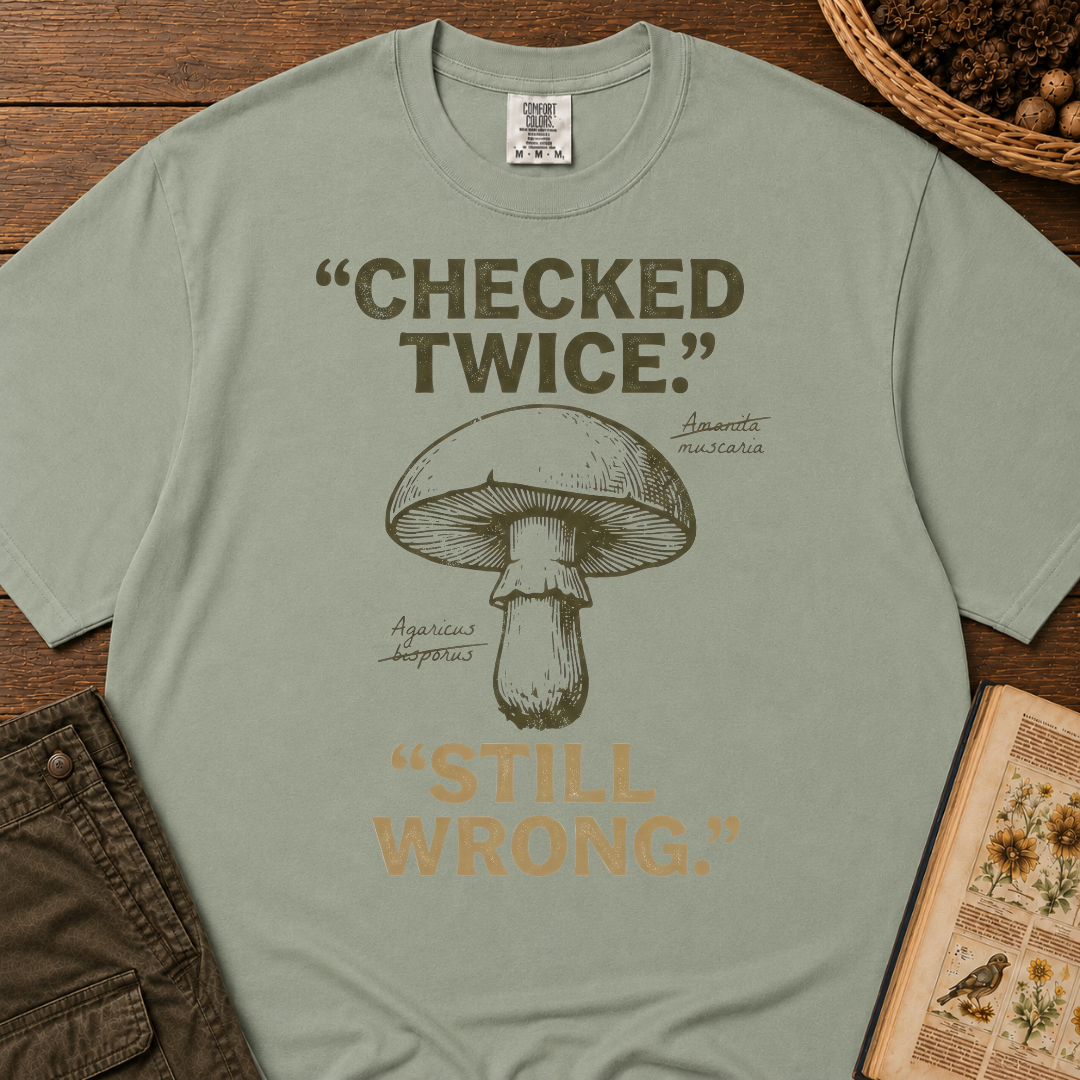 Checked Twice Still Wrong T‑Shirt