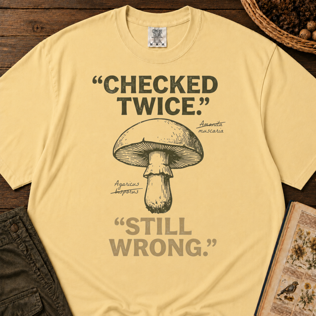 Checked Twice Still Wrong T‑Shirt