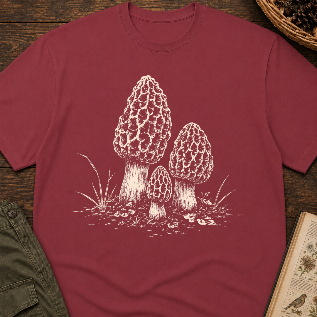 Quiet Morel Patch T‑Shirt