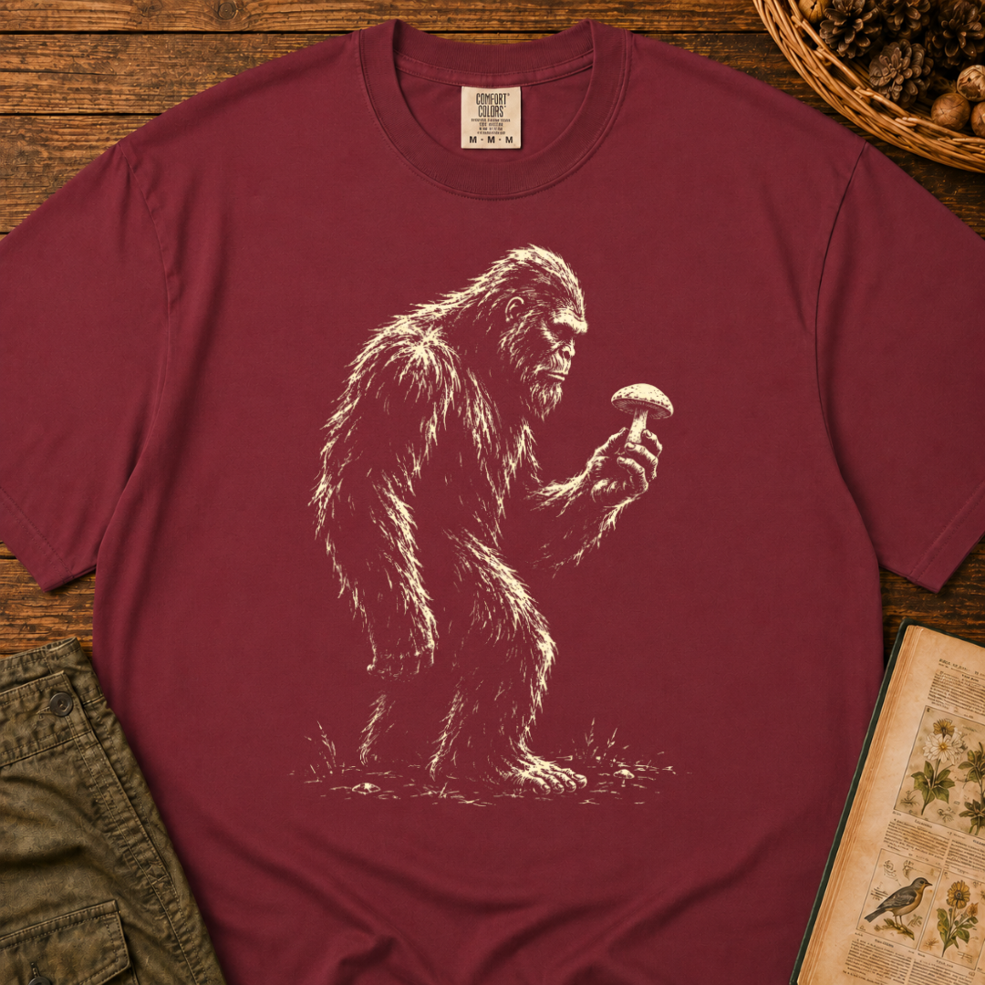 Bigfoot with Mushroom Profile T‑Shirt