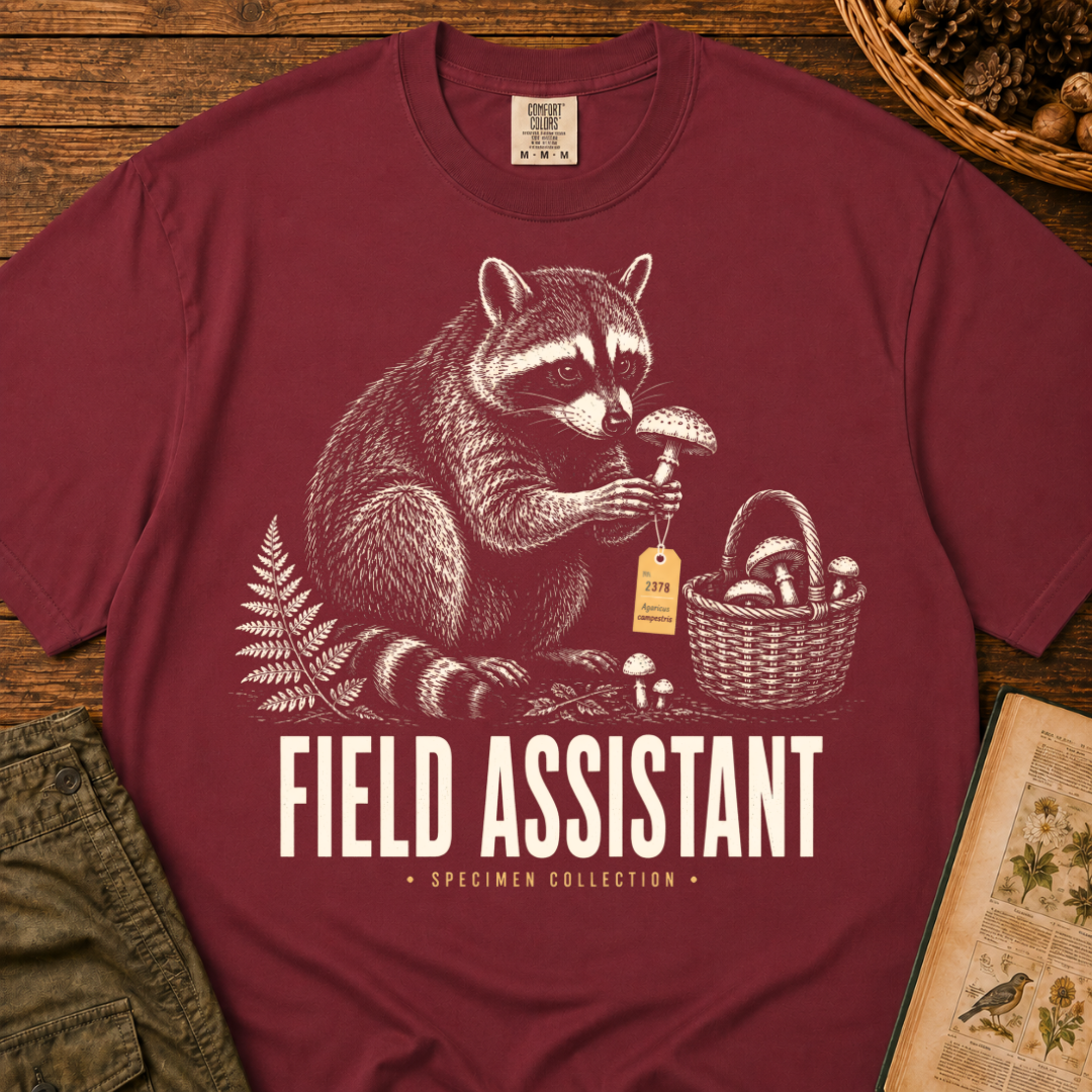 Field Assistant Raccoon T‑Shirt
