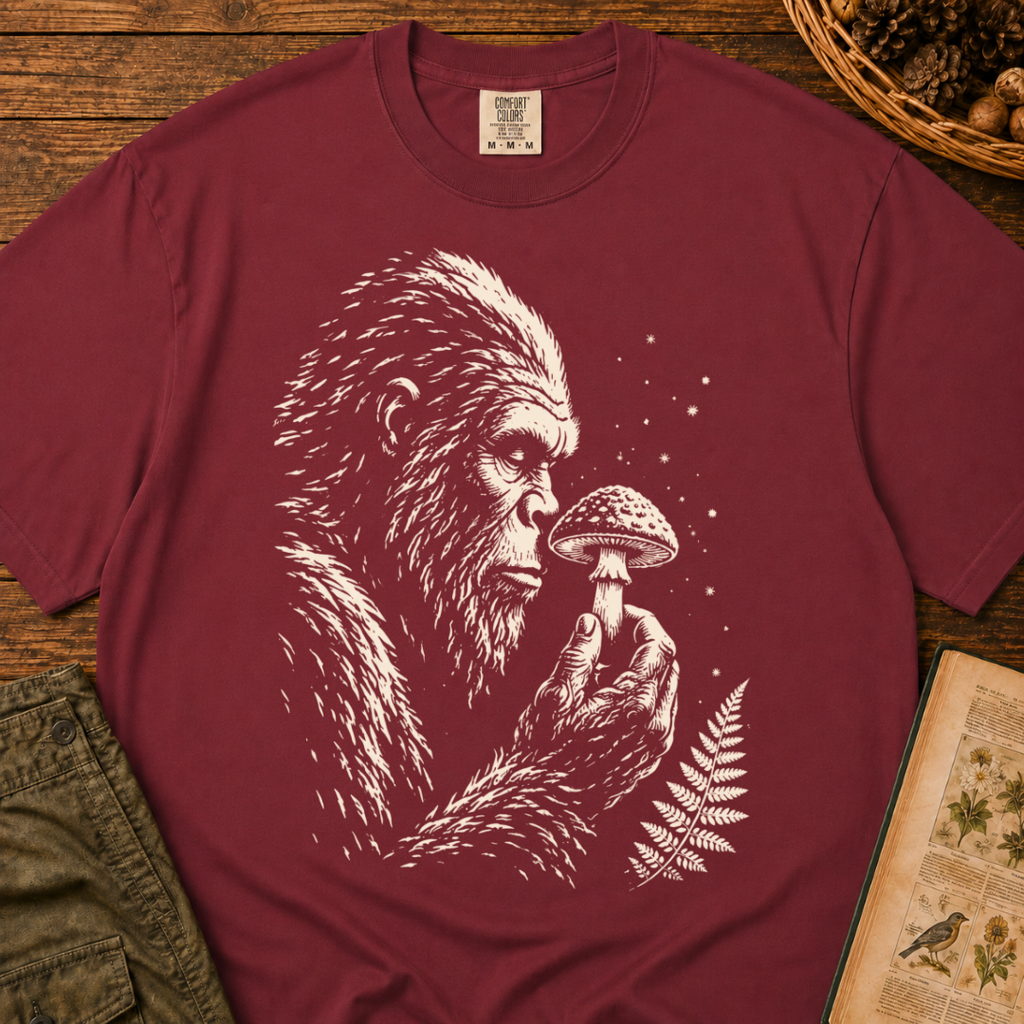 Sasquatch Mushroom Inspection T‑Shirt
