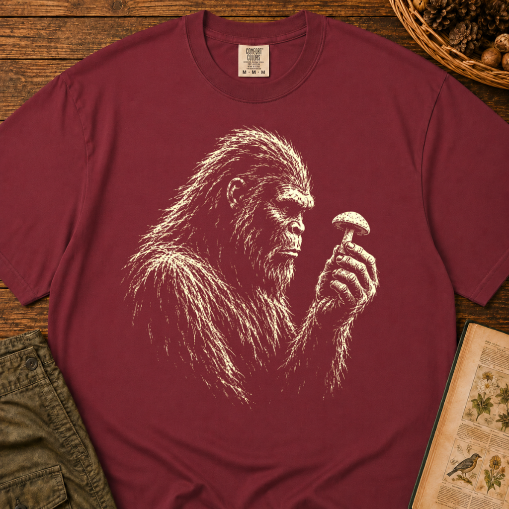 Bigfoot Mushroom Gaze T‑Shirt