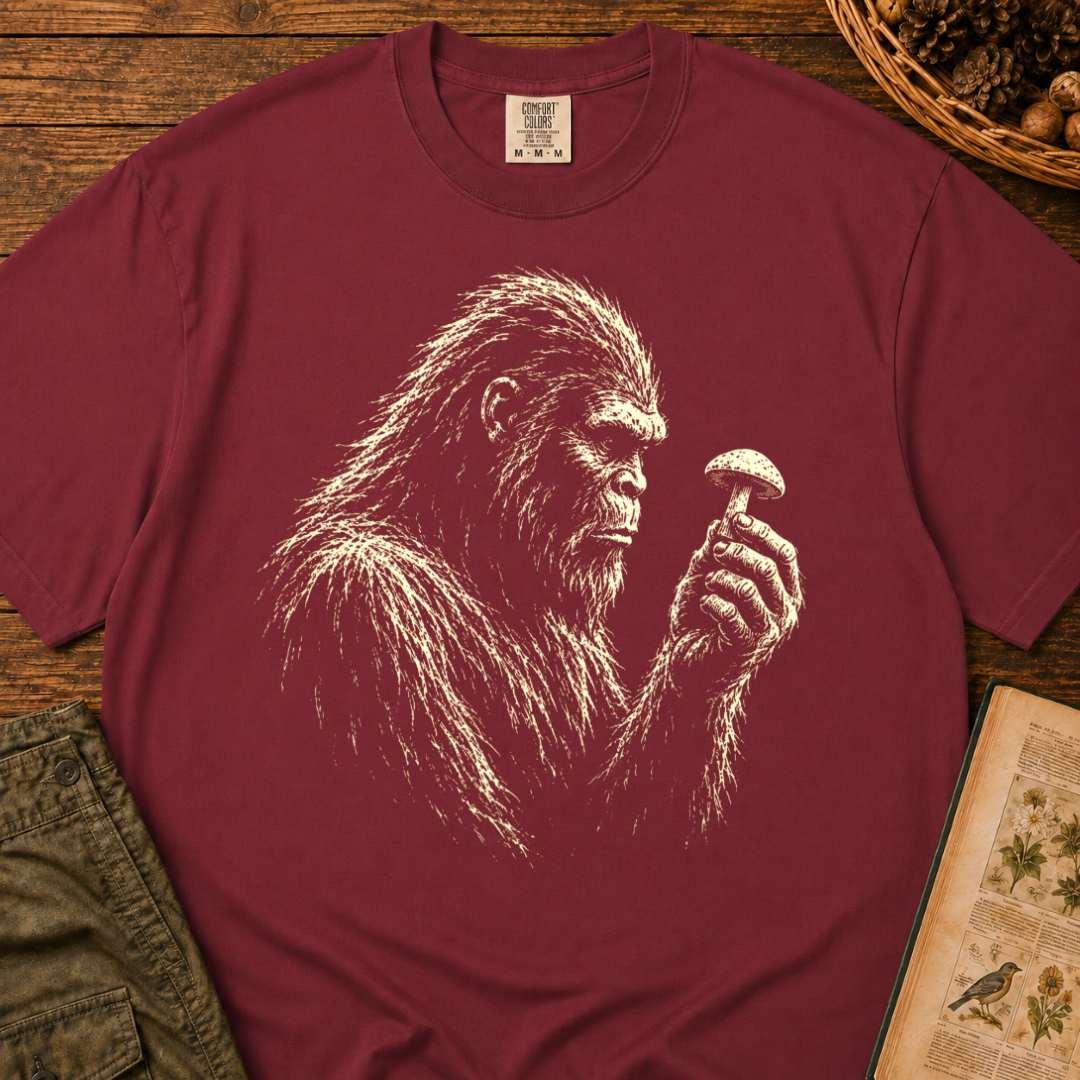 Bigfoot Mushroom Gaze T‑Shirt