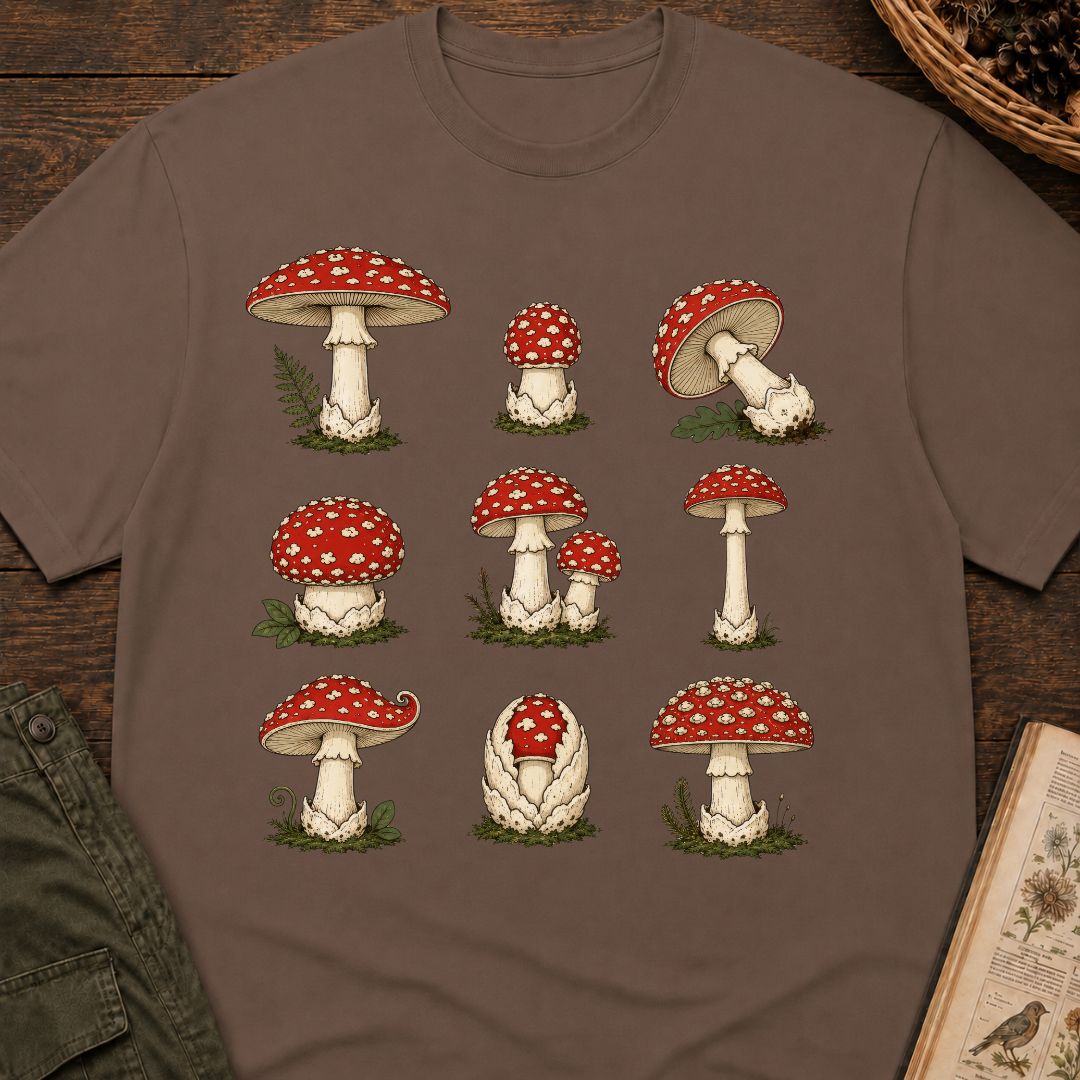 Amanita Grid No 2 T‑Shirt