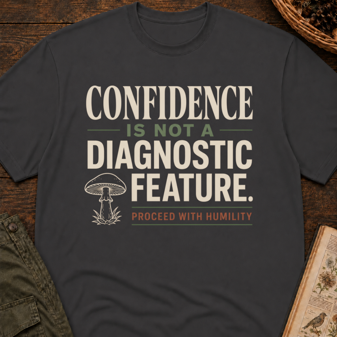 Confidence Not a Diagnostic T‑Shirt