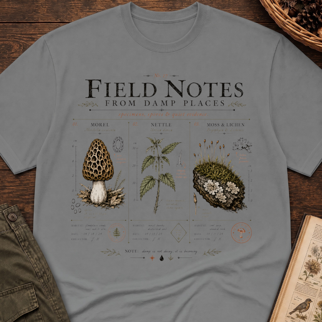 Field Notes Damp Places T-Shirt