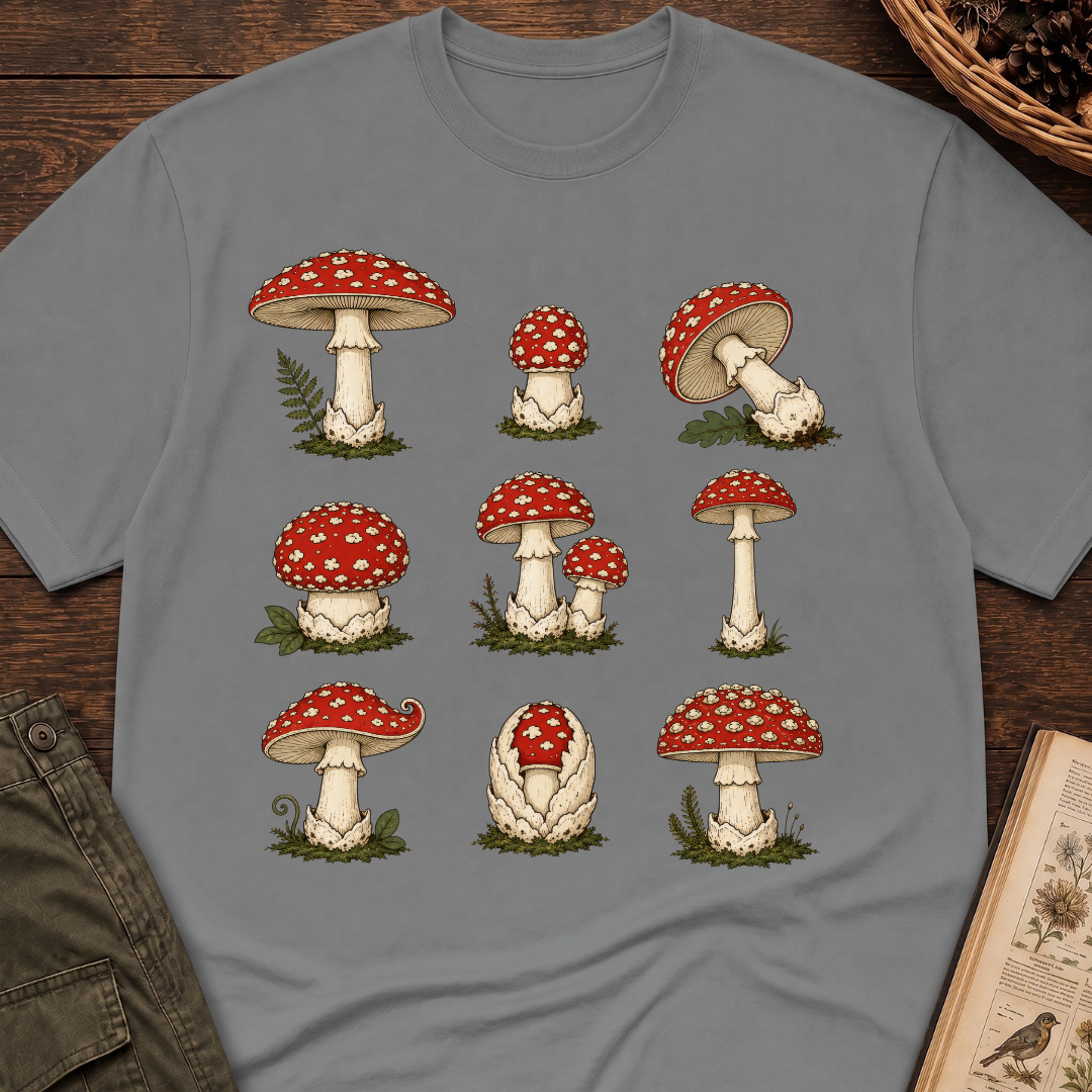 Amanita Grid No 2 T‑Shirt