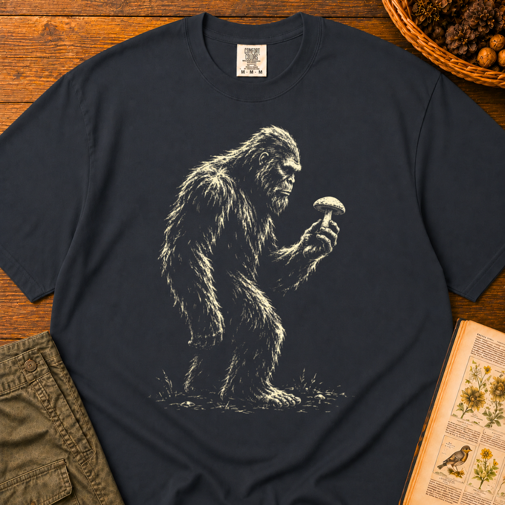 Bigfoot with Mushroom Profile T‑Shirt