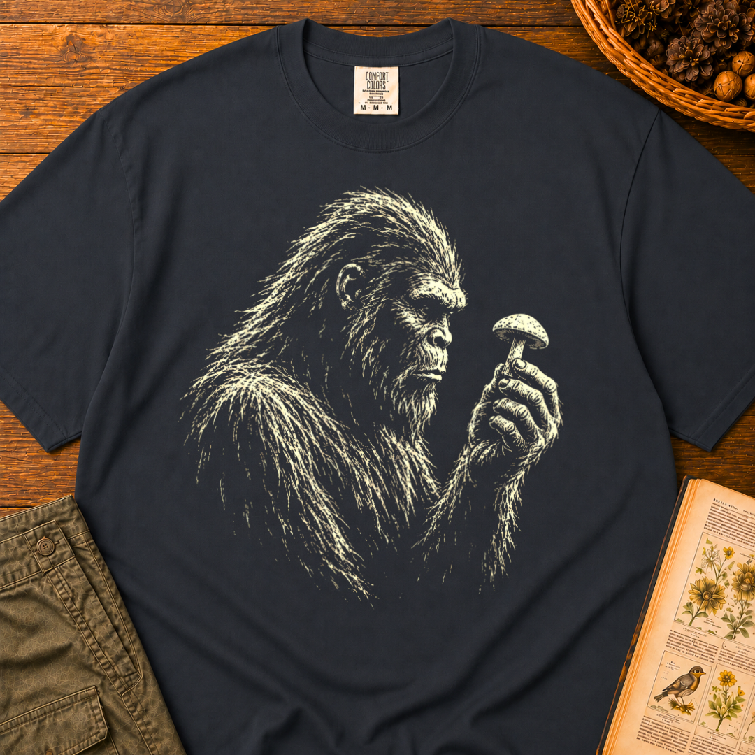 Bigfoot Mushroom Gaze T‑Shirt