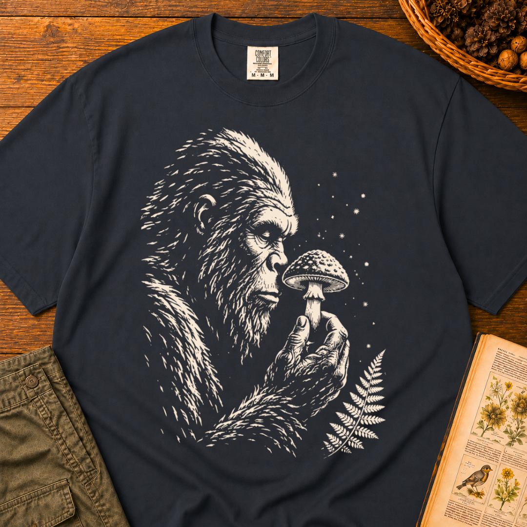 Sasquatch Mushroom Inspection T‑Shirt