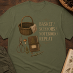 Basket Scissors Notebook Repeat T‑Shirt