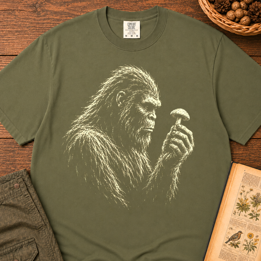 Bigfoot Mushroom Gaze T‑Shirt