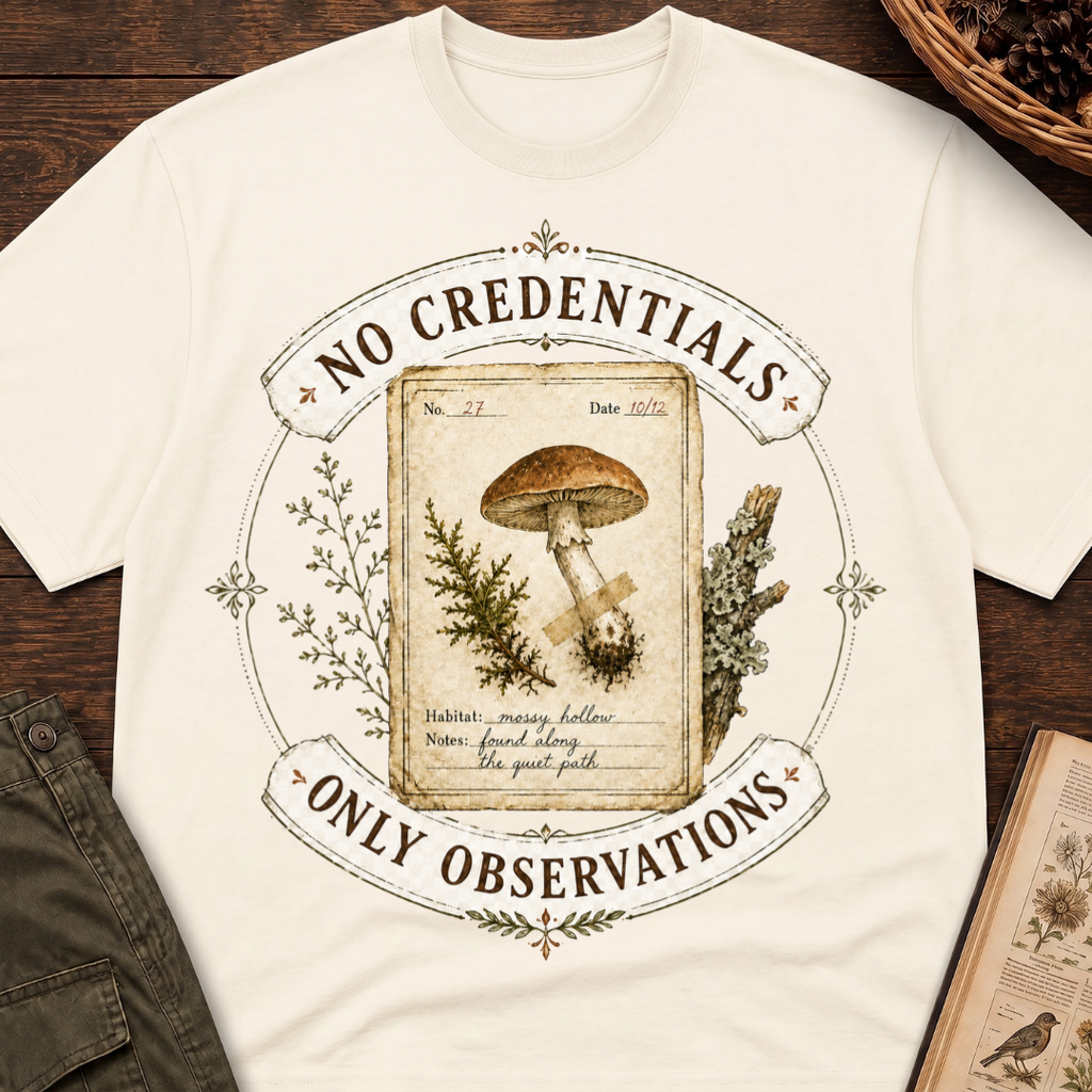 No Credentials, Only Observations T-Shirt