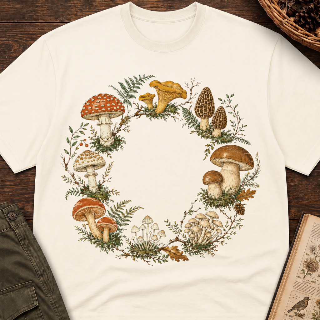 Woodland Mushroom Ring T-Shirt